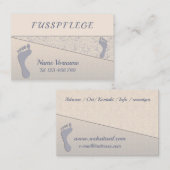 Fusspflege Podologe Visitenkarte (Vorne/Hinten)