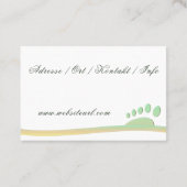 Fußpflege Podologe Visitenkarte (Rückseite)