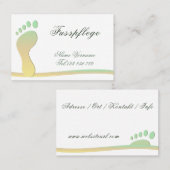 Fußpflege Podologe Visitenkarte (Vorne/Hinten)