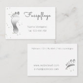 Fusspflege Podologe Visitenkarte (Vorne/Hinten)