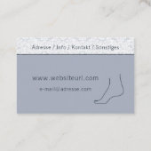 Fusspflege Podologe Visitenkarte (Rückseite)