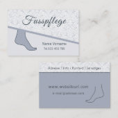 Fusspflege Podologe Visitenkarte (Vorne/Hinten)