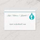 Fusspflege Podologe Visitenkarte (Rückseite)