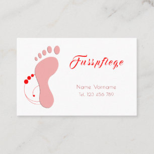 Fusspflege Podologe Visitenkarte