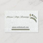 Fußpflege Podologe Visitenkarte (Rückseite)