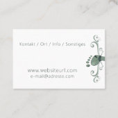 Fusspflege Podologe Visitenkarte (Rückseite)