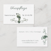 Fusspflege Podologe Visitenkarte (Vorne/Hinten)