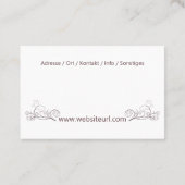 Fusspflege Podologe Visitenkarte (Rückseite)