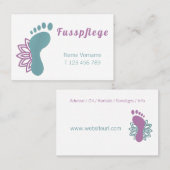 Fusspflege Podologe Visitenkarte (Vorne/Hinten)