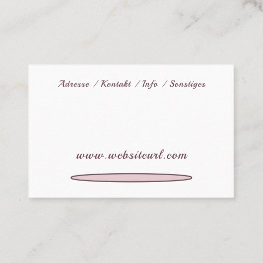 Fusspflege Podologe Visitenkarte (Rückseite)