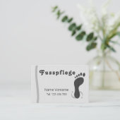 Fußpflege Podologe Visitenkarte (Stehend Vorderseite)