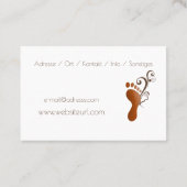 Fusspflege Podologe Visitenkarte (Rückseite)