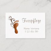 Fusspflege Podologe Visitenkarte (Vorderseite)