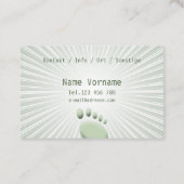 Fusspflege Podologe Visitenkarte (Rückseite)