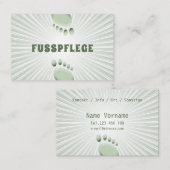 Fusspflege Podologe Visitenkarte (Vorne/Hinten)