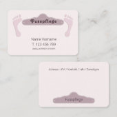 Fusspflege Podologe Visitenkarte (Vorne/Hinten)