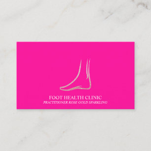 Fußpflege Podologie Praktiker Arzt Pink Visitenkarte