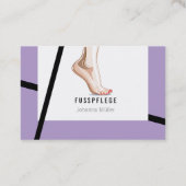 Fusspflege Podologie Visitenkarte (Rückseite)
