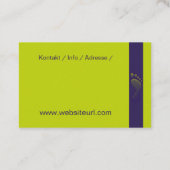 Fusspflege - Podologie Visitenkarte (Rückseite)