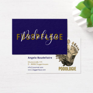 Fußpflege Podologie Visitenkarten
