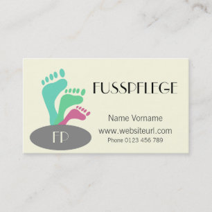 fusspflege visitenkarte