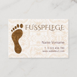 fusspflege visitenkarte