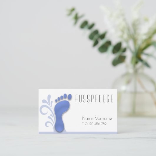 fusspflege visitenkarte (Stehend Vorderseite)