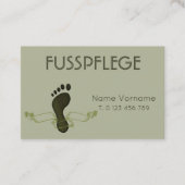 fusspflege visitenkarte (Vorderseite)