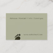 fusspflege visitenkarte (Rückseite)