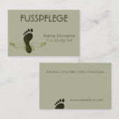 fusspflege visitenkarte (Vorne/Hinten)