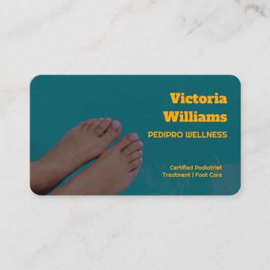 Fußpflege Visitenkarte (Vorderseite)