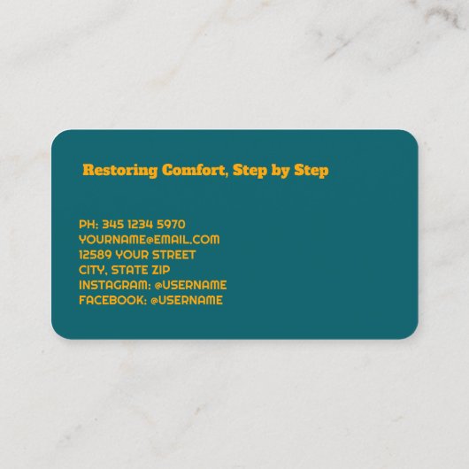 Fußpflege Visitenkarte (Rückseite)