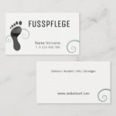 fusspflege visitenkarte (Vorne/Hinten)
