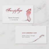 fußpflege visitenkarte (Vorne/Hinten)