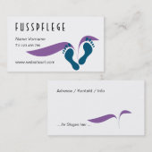 fusspflege visitenkarte (Vorne/Hinten)