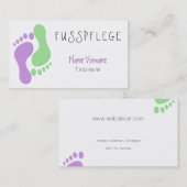 fußpflege visitenkarte (Vorne/Hinten)