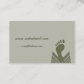 Fusspflege Visitenkarte (Rückseite)