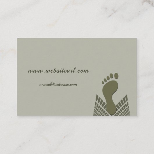 Fusspflege Visitenkarte (Rückseite)