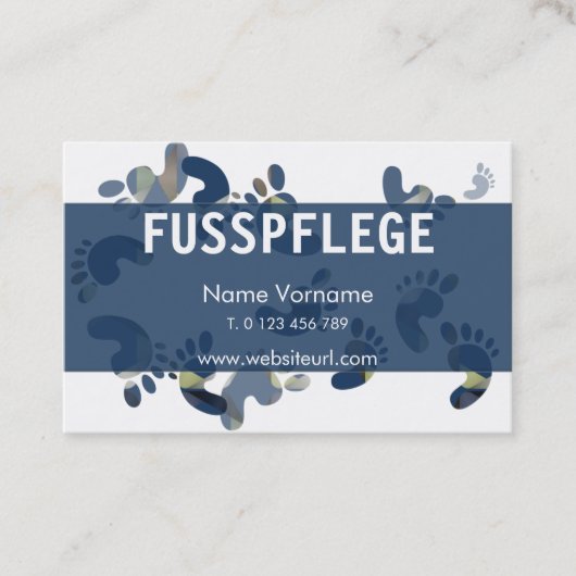 fusspflege visitenkarte (Vorderseite)