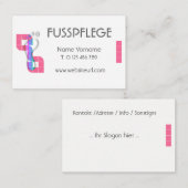 fusspflege visitenkarte (Vorne/Hinten)