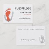 fusspflege visitenkarte (Vorne/Hinten)