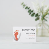 fusspflege visitenkarte (Stehend Vorderseite)