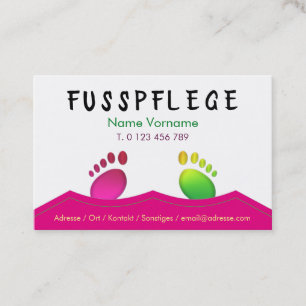 fusspflege visitenkarte