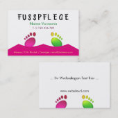 fusspflege visitenkarte (Vorne/Hinten)