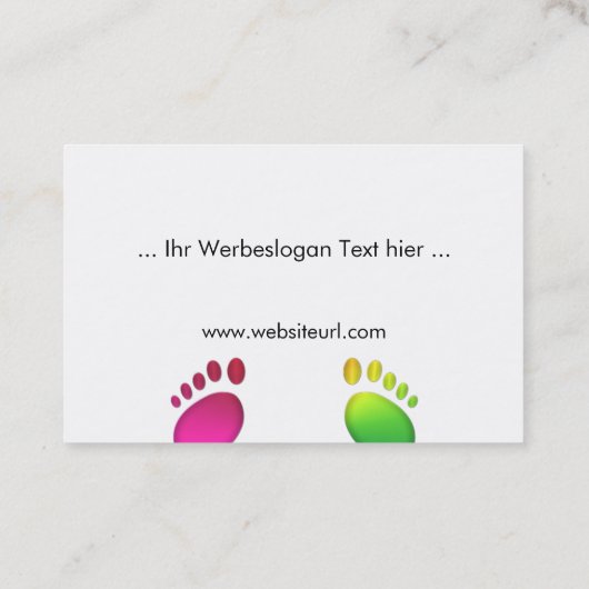 fusspflege visitenkarte (Rückseite)