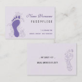 fusspflege visitenkarte (Vorne/Hinten)