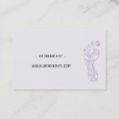 fusspflege visitenkarte (Rückseite)