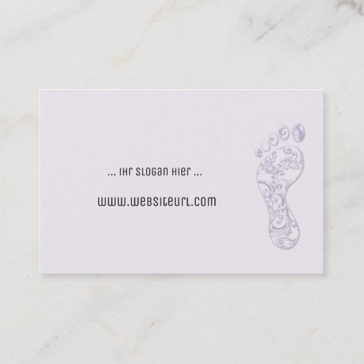 fusspflege visitenkarte (Rückseite)