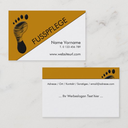 fusspflege visitenkarte (Vorne/Hinten)