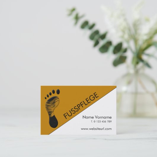 fusspflege visitenkarte (Stehend Vorderseite)